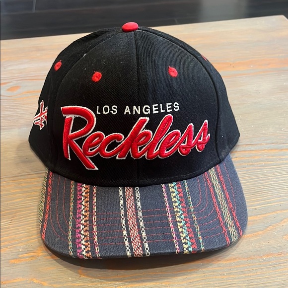 Young & Reckless Black and Red Snapback Cap - Picture 1 of 2